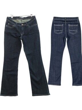 Lee Slender Secret Lower On Waist Dark Blue Bling Bootcut Denim Jeans